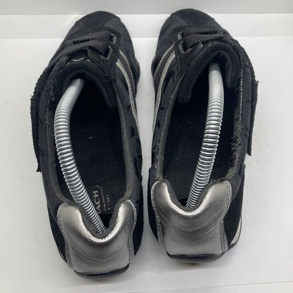 COACH Black & Silver Low-Profile Athletic Sneakers - Picture 8 of 10